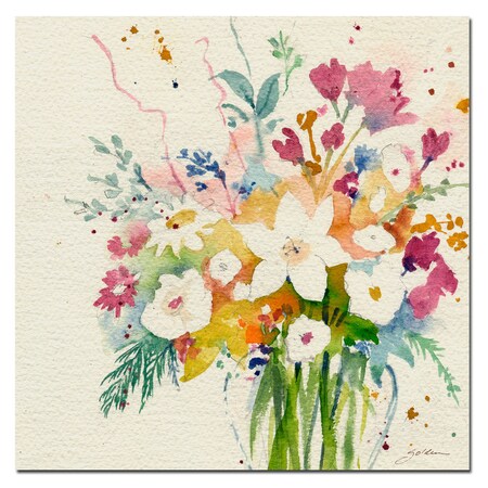 Trademark Fine Art Sheila Golden 'Dream Bouquet' Canvas Art, 14x14 SG086-C1414GG